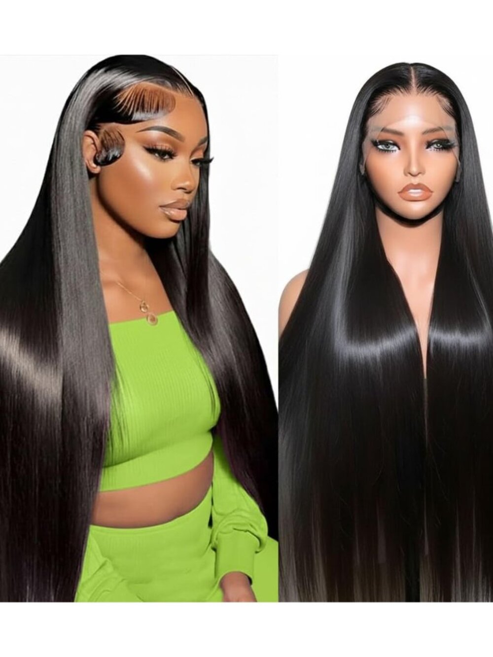 Lace Front Wigs Human Hair 32 Inch 12A Virgin Straight Human Hair Wig 200